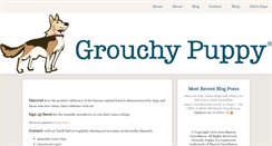 Desktop Screenshot of grouchypuppy.com