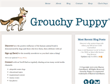 Tablet Screenshot of grouchypuppy.com